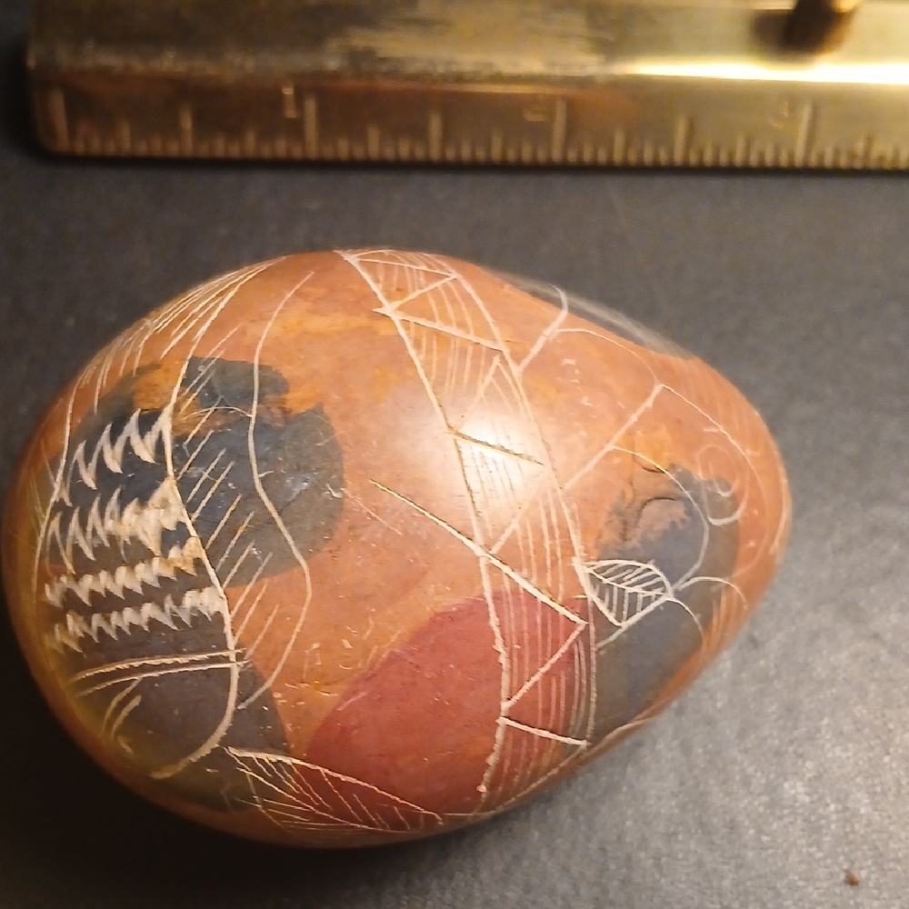 Abstract Multicolor Stone Sculpture